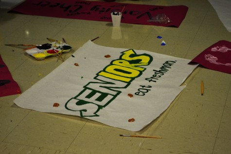 Seniors create a playfull twist on the "Subway, Eat Fresh" slogan.