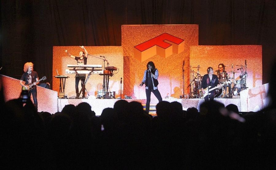 Foreigner performing at the Pepsi Grandstand in Columbia, South Carolina.