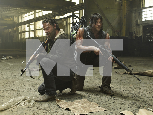 Rick and Daryl bear arms in order to escape Terminus.