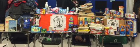 Items such as these, donated to the Food for Families organization, will no longer count toward community service hours.