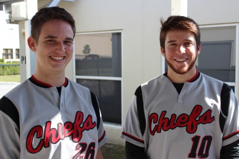 Seniors Case Wager and Ben Fagan.