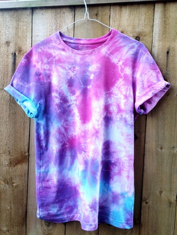 Super stylish homemade tie-dye shirt