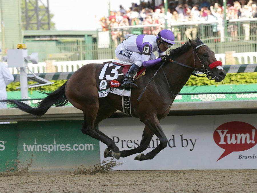 Nyquist%2C+with+Mario+Guitierrez+up%2C+wins+the+142nd+Kentucky+Derby+on+Saturday%2C+May+7%2C+2016%2C+at+Churchill+Downs+in+Louisville%2C+Ky.+%28Ron+Garrison%2FLexington+Herald-Leader%2FTNS%29