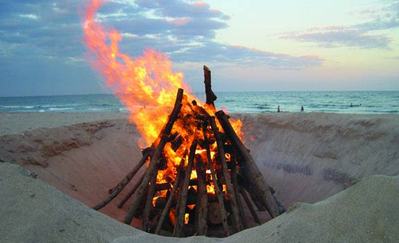 Lake Worth Beach Bonfire