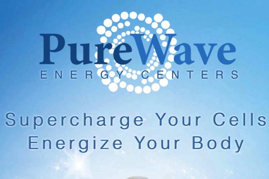 This is the Pure Wave Companys logo. 