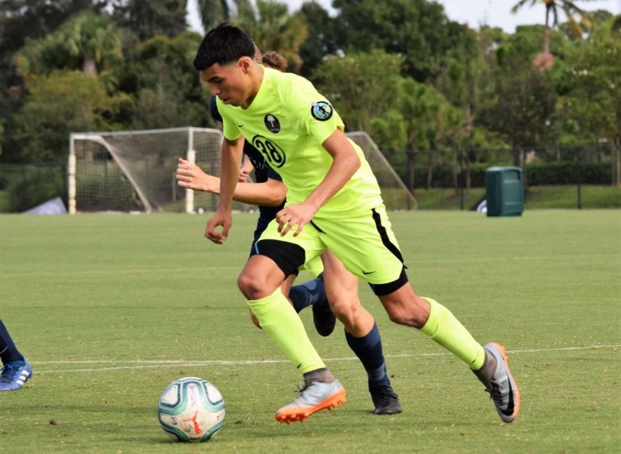 Dario Gomez plays for Palm Beach United, a soccer club based in South Florida.