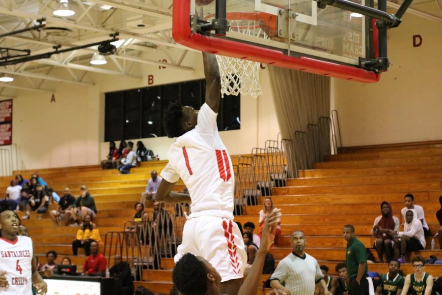 Devonte White goes hard for the layup.