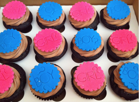 Gender Reveal Cupcakes