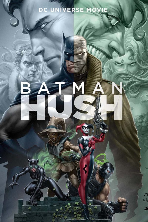 Batman: Hush movie poster; the storyline is slightly altered from the original story arc to fit the current continuity. 