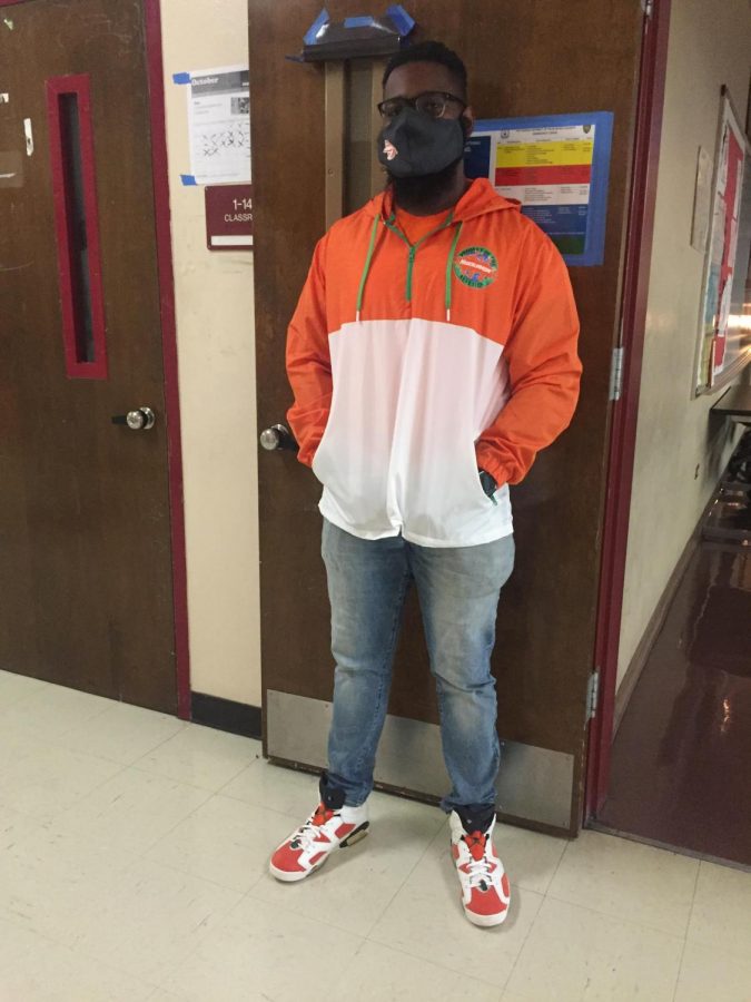 Mr. Charles with the drip for unity day.