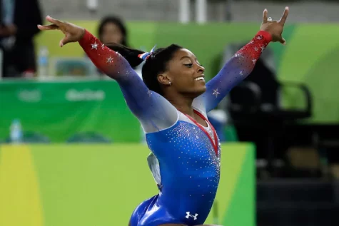Simone Biles at the 2016 Rio Olympics.