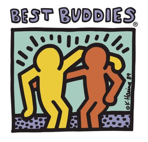 The logo for the Best Buddies program that helps facilitate friendships all over the world.