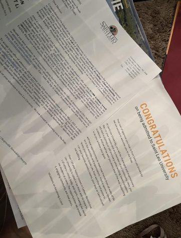 The acceptance letter Marisia received.