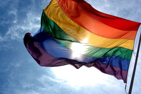 The flag representing the LBGT+ community as a whole.