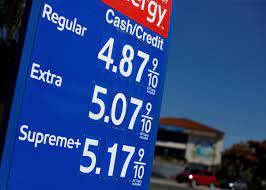 Increase in gas prices
