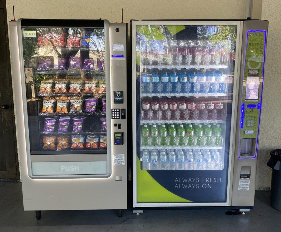 New vending machines were fully stocked and ready to go.