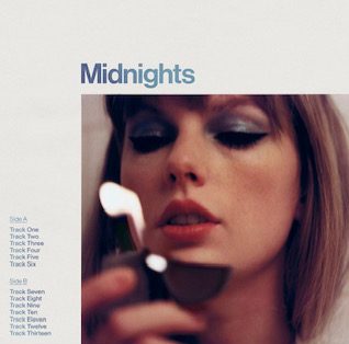 The official album cover for Taylor Swifts 10th studio album, Midnights.