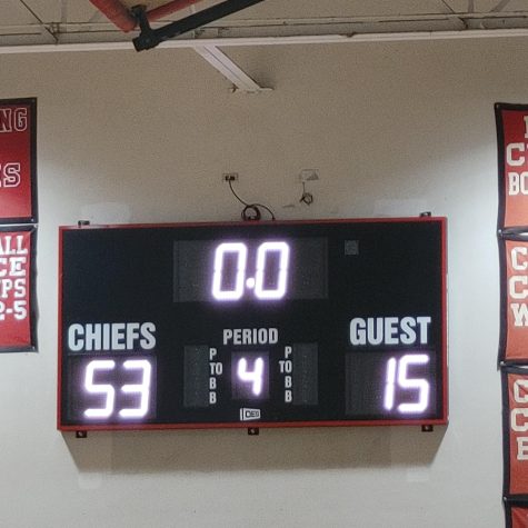 The final score against Royal Palm Beach highlights the dominance of our Lady Chiefs basketball team.