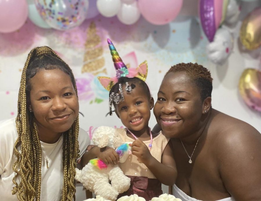 Naeemah with her mom and sister.