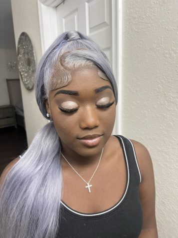 A makeup look done on someone.