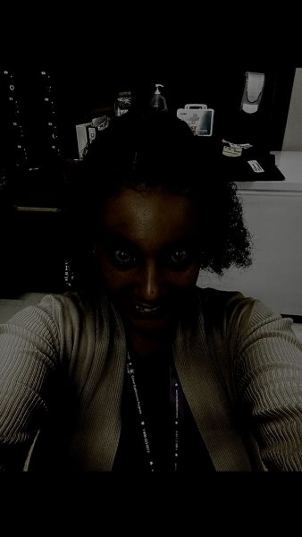 Jalisha Rowen being scary like in the movies.