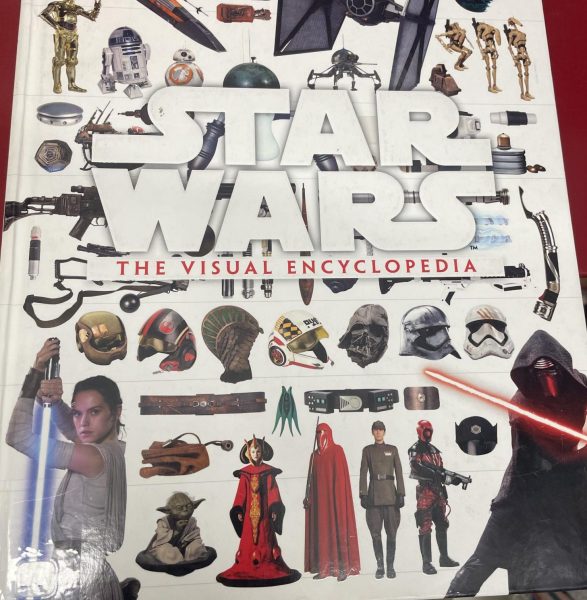 Star Wars: The Visual Encyclopedia with Rey and Padme Amidala in the lower left corner. 