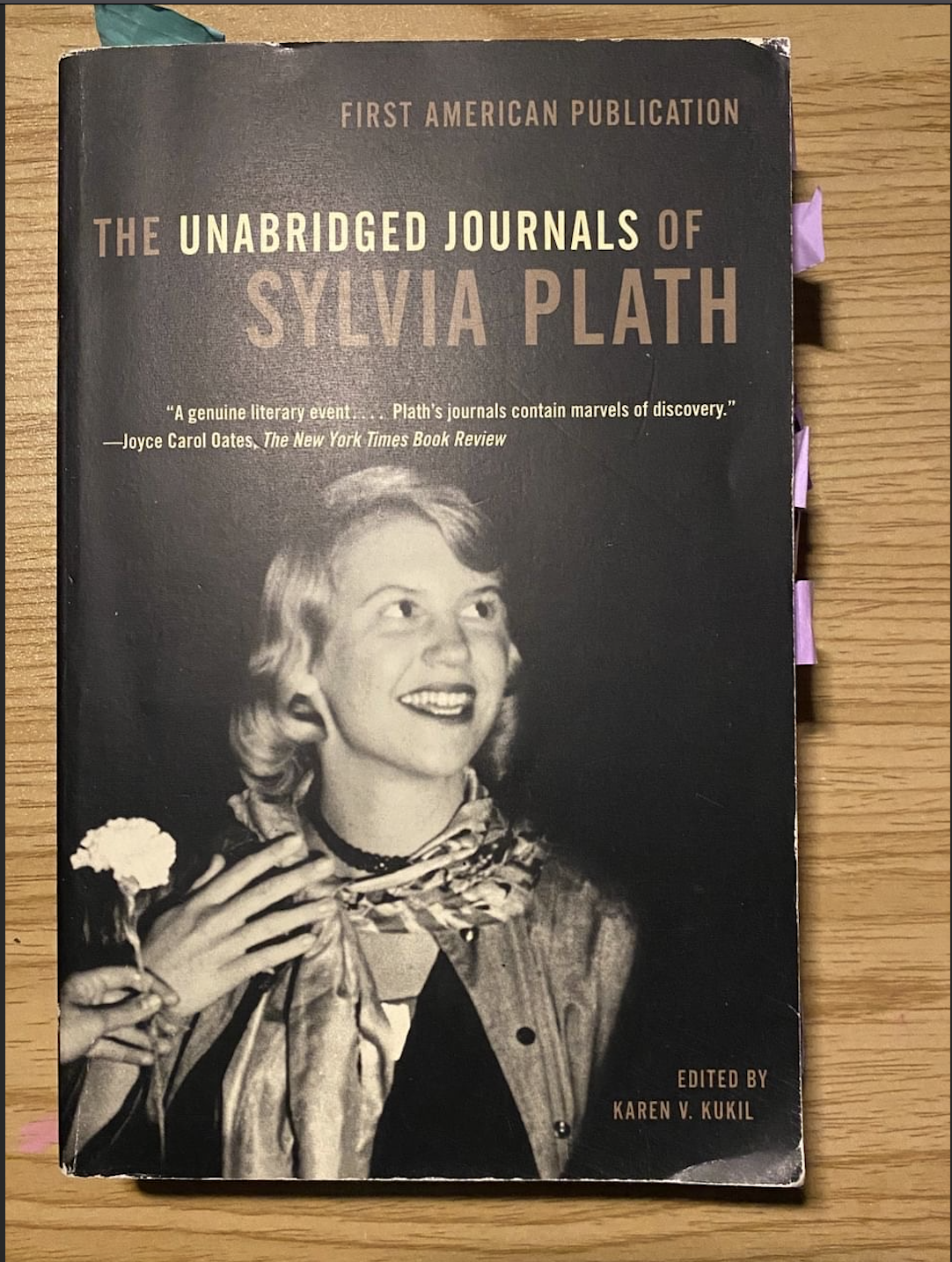 A copy of The Journals of Sylvia Plath