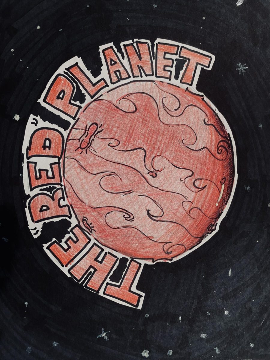 personal drawing of the red planet.