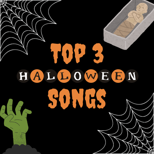 Graphic of Top 3 Halloween Songs