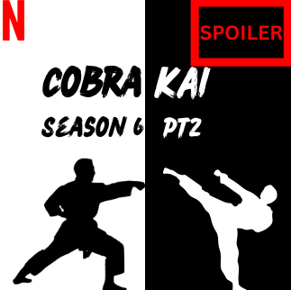 A graphic of the show Cobra Kai.