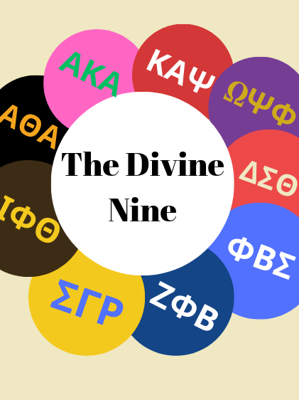 Divine Nine Graphic.