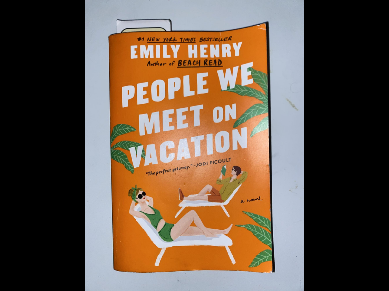 The book "People We Meet on Vacation" by Emily Henry.