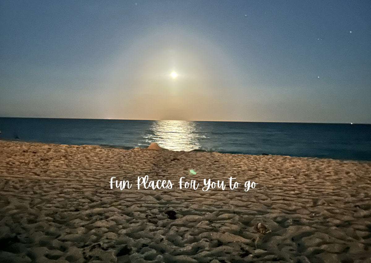 A picture of the sunset at Lake Worth Beach.